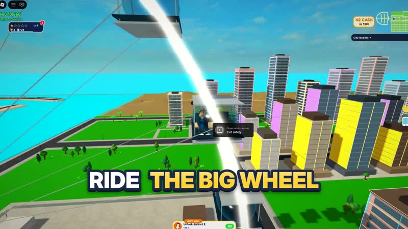 Ride the big wheel