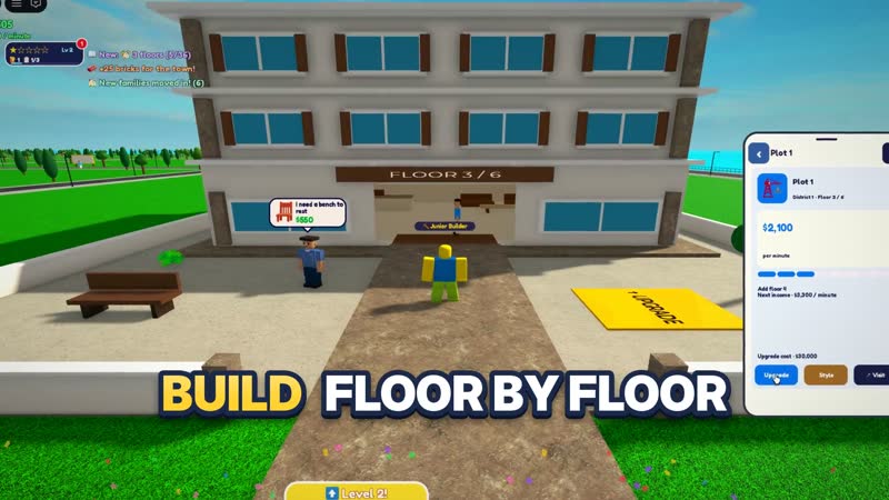 A building being built floor by floor